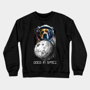 Dogs In Space Crewneck Sweatshirt